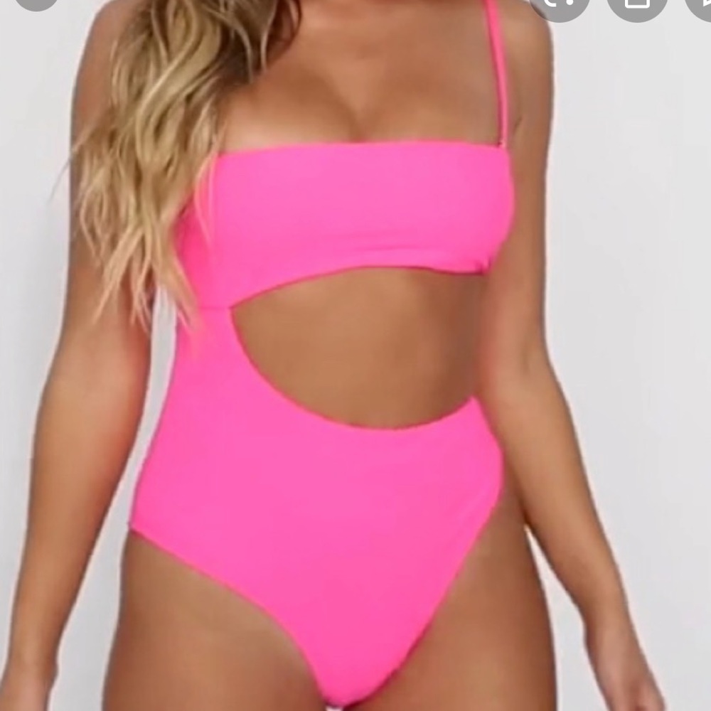 Neon Pink Frankie’s Bikinis One Piece